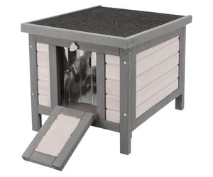 Trixie natura Insulated Small Cat Home for Cold Season, Gray