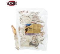 Natural Furry Rabbit Skin Pieces Large 500g Bag. Dog Treats, De Wormer, Trixie
