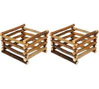 Trixie Natural Living Free-Standing Hay Manger, 15 x 11 x 15 cm (Pack of 2)