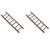 Trixie Natural Living Wooden Ladder with 7 Rungs, 30 cm,Brown (Pack of 2)