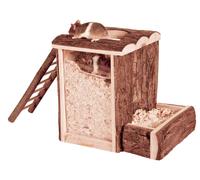 Trixie Natural Living Wooden Playing And Digging Small Animal Tower 25x24x20cm
