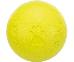 Trixie Natural Rubber Toy Dog Ball with Sound, 7 Ã¸ 7 cm, Green/Pink/Red/Blue