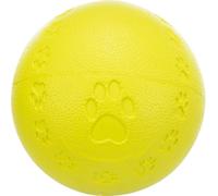 Trixie Natural Rubber Toy Dog Ball with Sound, 7 cm- Random, Green/Pink/Red/Blue