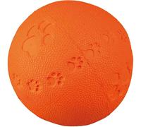 Trixie Natural Rubber Toy Dog Ball with Sound, 7 cm- Random, Green/Pink/Red/Blu