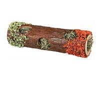 Trixie 60770 Natural Snack Tube Tunnel with Hay Filling, for Small Rodents & Rabbits (Hibiscus Blossoms, 20 cm/25g)