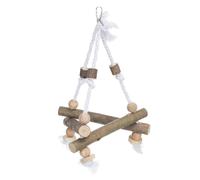 Trixie Bird Swing Natural Wood and Rope - 27 x 27 x 27 cm