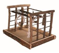 Trixie Natural Wooden Bird Playground Budgie Canary Ladder Swing Bird Perch