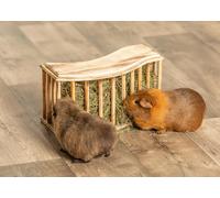 TRIXIE NATURAL WOODEN SMALL ANIMAL LARGE HAY MANGER RABBIT GUINEA PIGS HAY FEED
