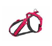 TRIXIE New Premium Trekking Harness, M-L: 62-74cm/25mm, Fuchsia/Graphite, Dog