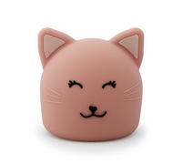 Trixie Night Light - Mrs. Cat| Soft & Squishy Bedtime Companion | Rechargeable with Adjustable Brightness | Perfect for Kids’ Bedrooms | Pink