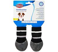 Trixie All-Round Non-Slip Rubber Coating Dog Socks Black - Medium/Large