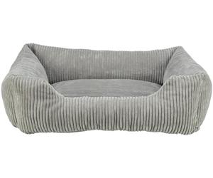 TRIXIE orthopaedic dog bed Vital Jonna 12.2 x 9.4 in in grey - premium dog cushion with memory foam - dog basket for older dogs - joint-friendly and relieving - 37264