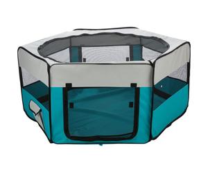 Trixie Outdoor Run with Net for Small Animals Turquoise Light Grey - 130x55cm