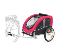 TRIXIE Pet Bike Trailer, Dog Bicycle Trailer, Foldable, Easy to Assemble, Grey/Sage