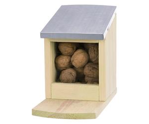 Trixie Pine Wood and Metal Feeding Station for Squirrels - 12 x 18 x 24cm