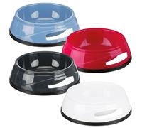 Trixie Plastic Dog Bowl with Rubber Base Ring, 14 cm Diameter