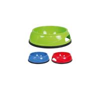 Trixie Plastic Dog Bowl with Rubber Base Ring, 20 cm Diameter Various Colours