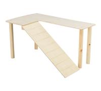 Wooden Platform with Ramp Mice Hamster 47 × 25 × 30 cm