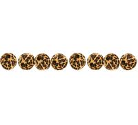 TRIXIE play ball set for cats - 4 pieces - with clip - plastic/polyester - colourful leopard pattern - ø 4 cm - 4109 (Pack of 2)