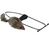 Trixie Plush Mouse For Doorframes, 8 Centimeter - Doorframes Cat Toy - mouse trixie plush doorframes 8 centimeter cat toy