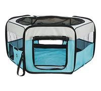 TRIXIE Polyester Puppy Run, 130 × 55 cm, Blue/Grey