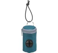 TRIXIE poop bag dispenser with elastic loop - easy attachment - for various types of leashes - nylon/polyester - various colours - random selection - incl. 2 rolls of 15 bags - 22841