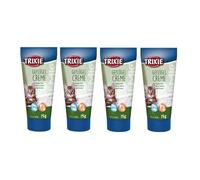 Trixie Premio Poultry Cream for Cats, Pack of 4, 4 x 75 g, Supplementary Feed for Cats, Can Help Make Drug Administration Easier, With Poultry