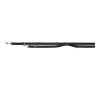 Trixie Premium Adjustable Leash Double Layered for Dogs Black - Medium/Large - 2.00 m/20 mm