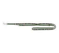 Trixie Premium Adjustable Leash Neoprene Padded For Dogs Camouflage and Forest Green - Medium/Large