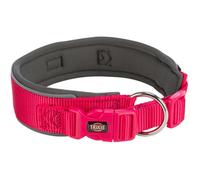 Trixie Premium Collar Extra Wide Dog Collar Fuchsia/Graphite - Medium/Large - 40x48cm/40mm
