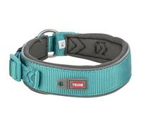 TRIXIE Premium Collar, Extra Wide, M-L, Aqua/Graphite
