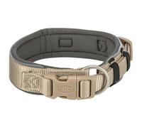 TRIXIE Premium Collar, Extra Wide, M-L, Sand/Graphite