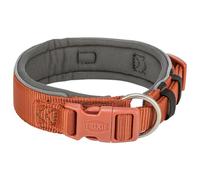 TRIXIE Premium Collar, Extra Wide, S-M, Rust/Graphite