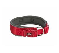 TRIXIE Premium collar, Extra wide, XS-S: 27-35 cm/25 mm, red/graphite