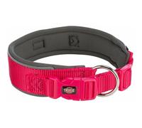 Trixie premium collar for dog extra wide fuchsia/graphite gray 53-62x5cm