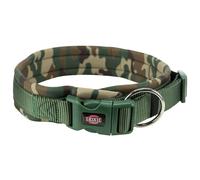 Trixie Premium Collar Size L - XL: Neck Circumference 56-62 cm/25 mm in Camouflage - Fully Adjustable Dog Collar for Large to Very Large Dogs,