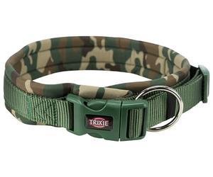 Trixie Premium Collar Size L - XL: Neck Circumference 56-62 cm/25 mm in Camouflage - Fully Adjustable Dog Collar for Large to Very Large Dogs, Neoprene Padded, 1988623