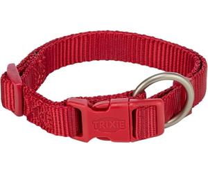 TRIXIE Premium Collar Size M-L: Neck circumference 13.8-21.7 inches / 0.79 inches wide in red - infinitely adjustable dog collar for medium to large dogs, neoprene-padded, 201603