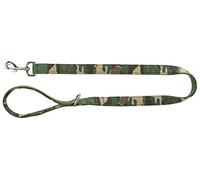 TRIXIE Premium Dog Lead L - XL, 1.00 m 25 mm in Camouflage/Forest Green - Sturdy Dog Lead with Practical Hand Loop - for Large to Very Large Dogs - 1987323