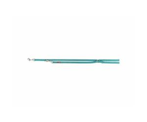 TRIXIE Premium Extension Lead, L-XL, 78.7 in/1.0 in in aqua double-layer dog lead, triple adjustable - non-slip, water-repellent & easy to clean - 200928