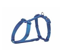 Trixie Premium H-Harness for Dogs, Stylish, Royal Blue, Solid, L: 60-87 cm/25 mm, Double-Layered Nylon for Extra Durability and Weather Resistance