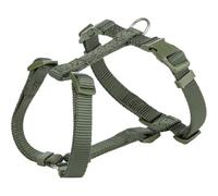 Trixie Premium Dog H-Harness Olive Green - Small/Medium - 42cm x 60cm/15mm