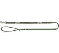 Trixie Premium Leash Neoprene Padded For Dogs Camouflage and Forest Green - Extra Small/Small