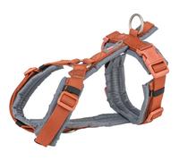 Trixie Premium Trekking Dog Harness Rust/Graphite - Extra Small/Small - 32cm x 38cm/13mm