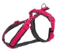 TRIXIE Premium Trekking Harness, S: 36-44 cm/15 mm, Fuchsia/Graphite