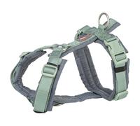 TRIXIE Premium Trekking harness, S: 36-44 cm/15 mm, sage/graphite