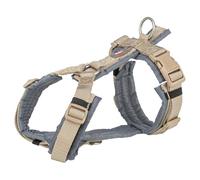 TRIXIE Premium Trekking harness, S: 36-44 cm/15 mm, sand/graphite