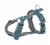TRIXIE Premium Trekking harness, XS-S: 32-38 cm/13 mm, teal/graphite