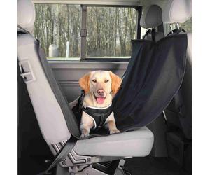 Trixie Protective Dividable Car Seat Cover with Side Parts Black - 1.50 x 1.35 m