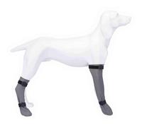 Trixie Protective Silicone Sock for Dog Paws Grey - Large - 10 cm/40 cm
